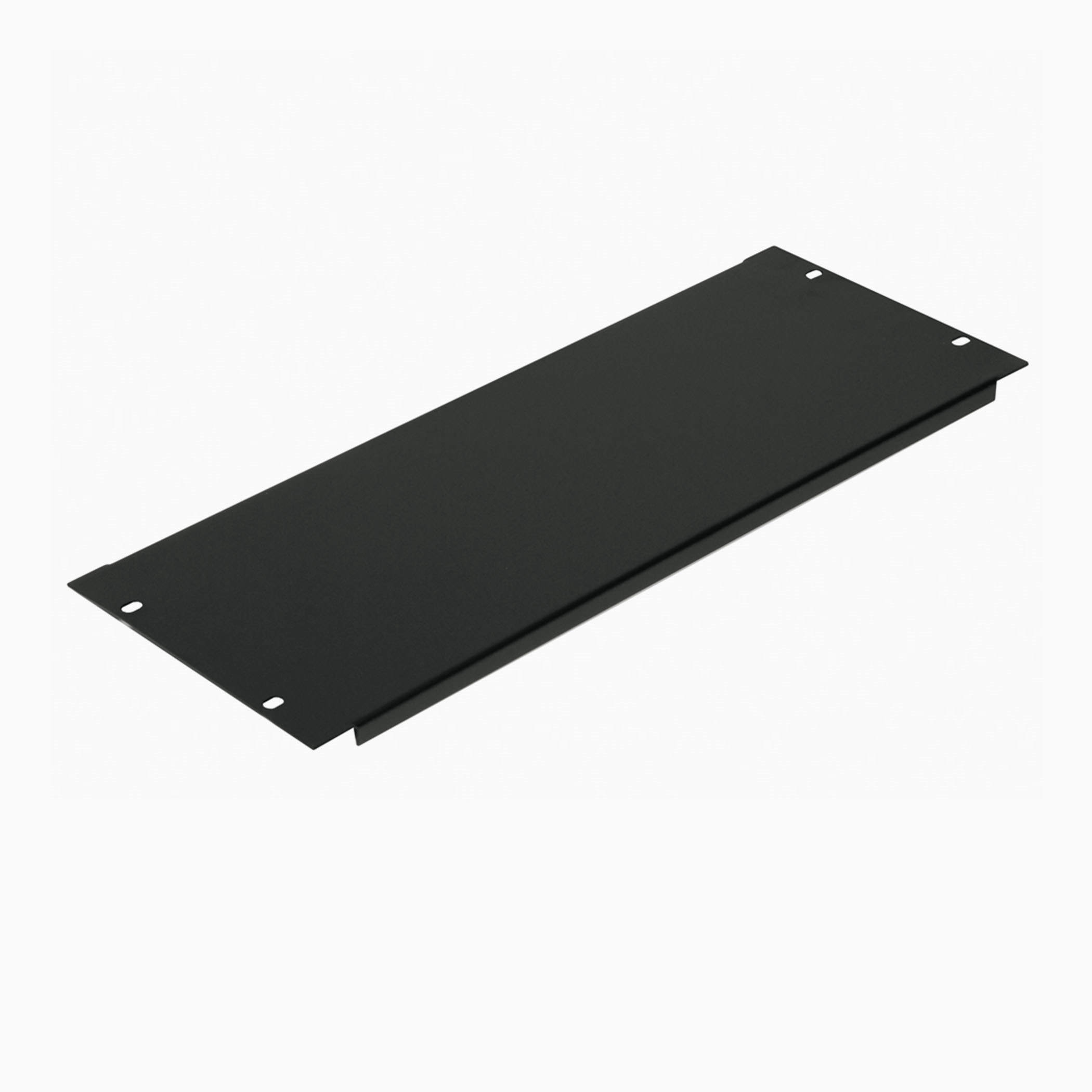 Plaque acier 4U 19" b. retounés vierge - r1268-4ukh