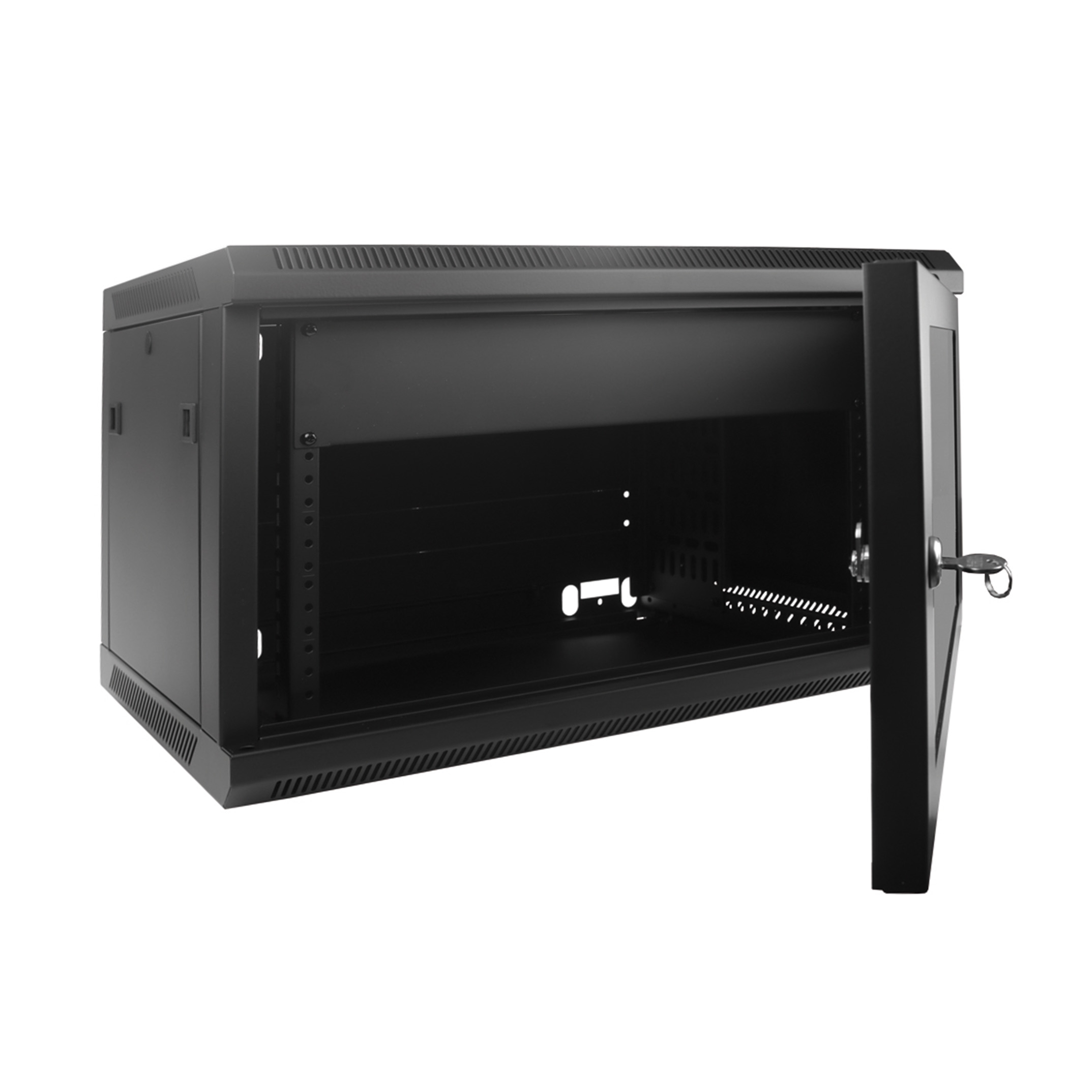 Mural 19" 6U + P.verre trempé fond 450 - r6406h