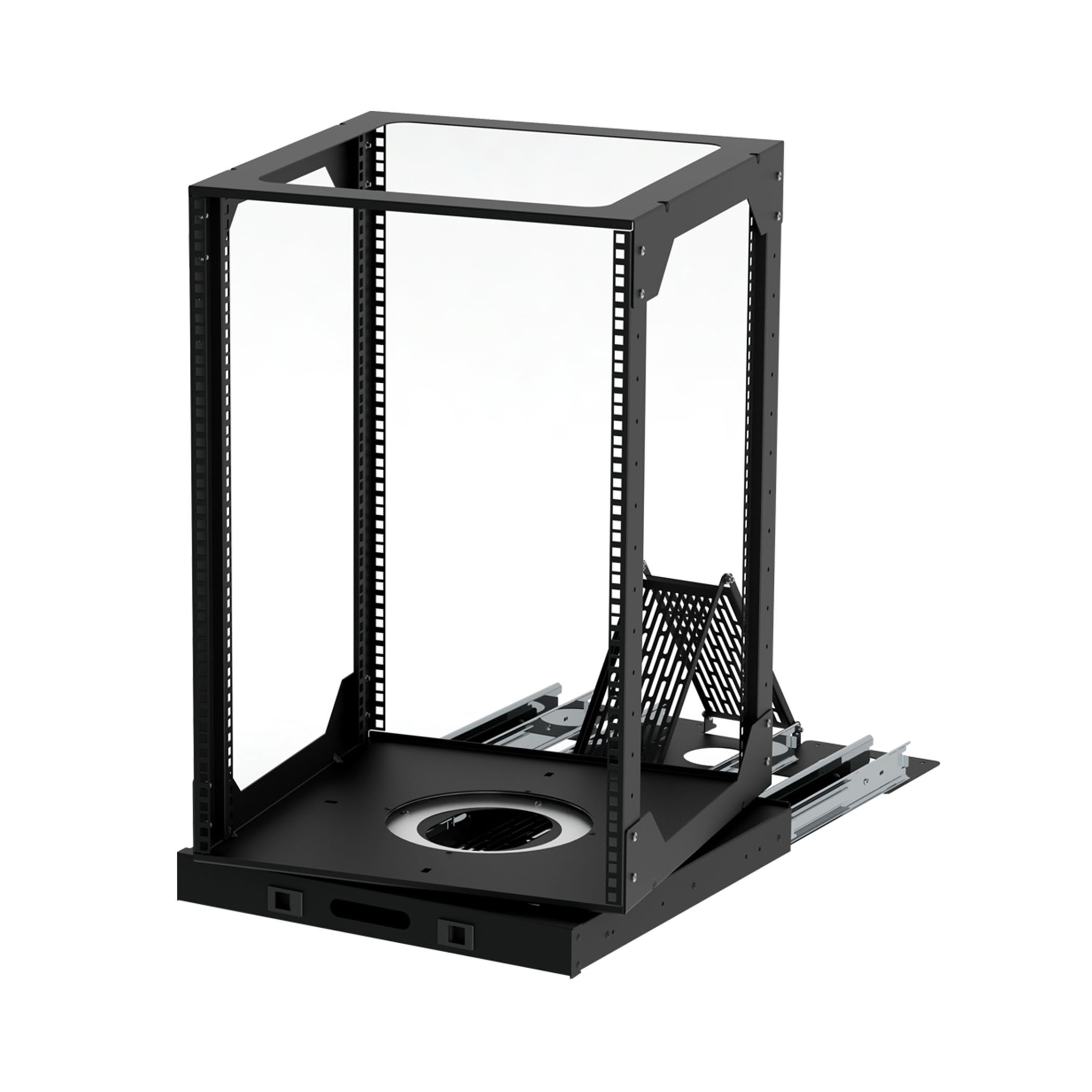 Rack acier 19" "Slide & Rotate " - r8010h