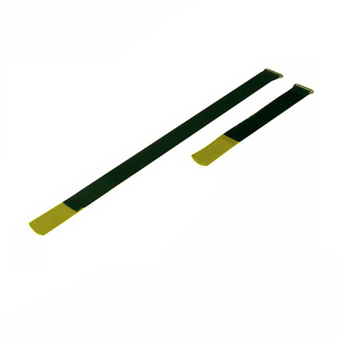 Sangle cable 25mmx22cm+ repérage Jaune, 10 unités