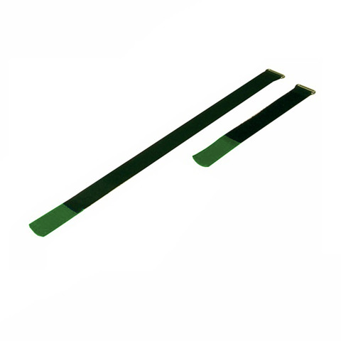 Sangle cable 25mmx22cm+ repérage Vert, 10 unités