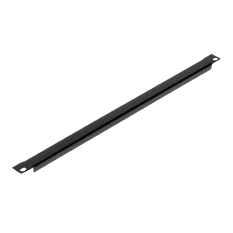 Plaque acier 0.5U 19" b. retounés vierge