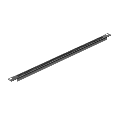 Plaque acier 0,5U 19" ventilée B.retourn