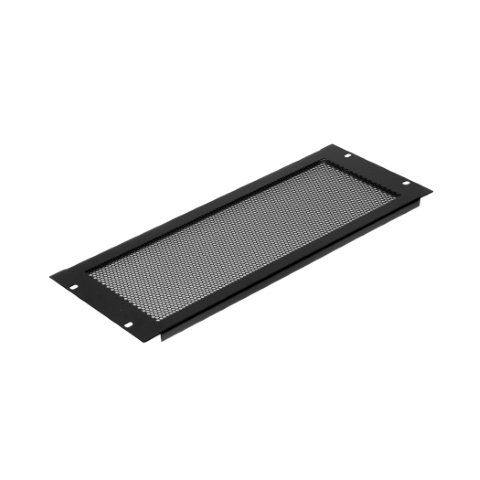 Plaque acier 4U 19" ventilée B.retourn